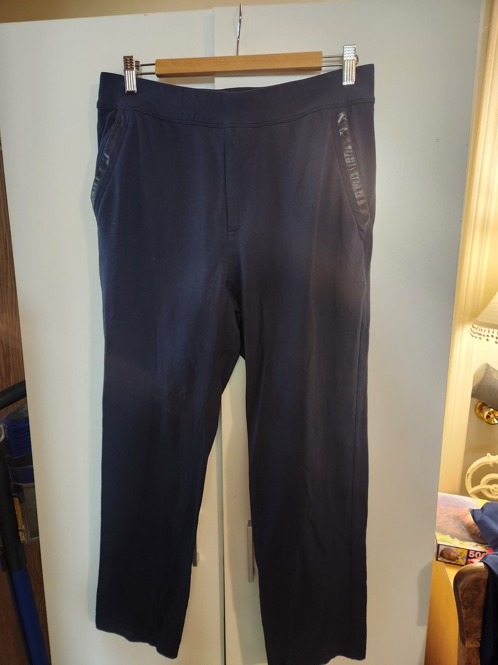 Black Men's  Lululemon Straight-Leg Pull-On Pants